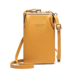 Fashion Small Crossbody women Bags Women Mini PU Leather Shoulder Messenger Bag For Girls Yellow Bolsas Ladies Phone Purse Zipper Flap